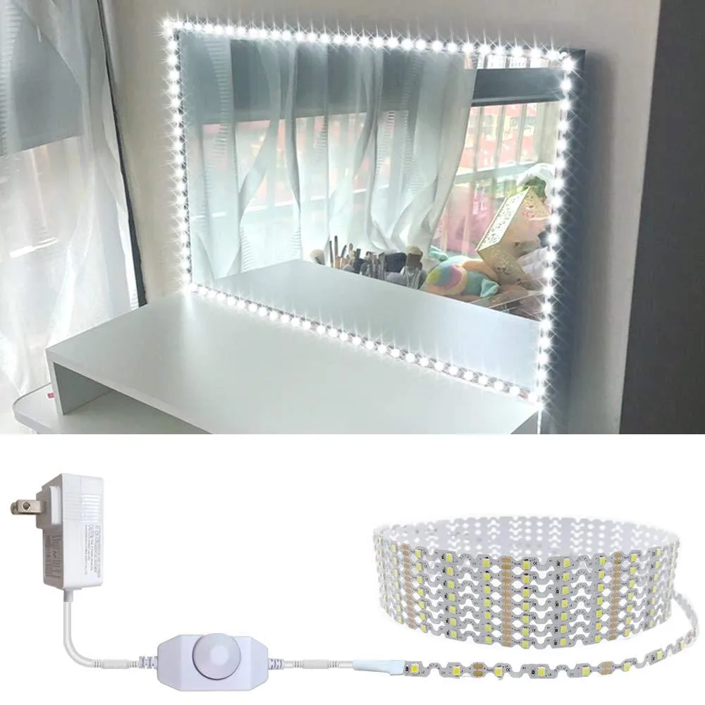 White 13ft flexible LED strip with 300 lights and dimmer controller