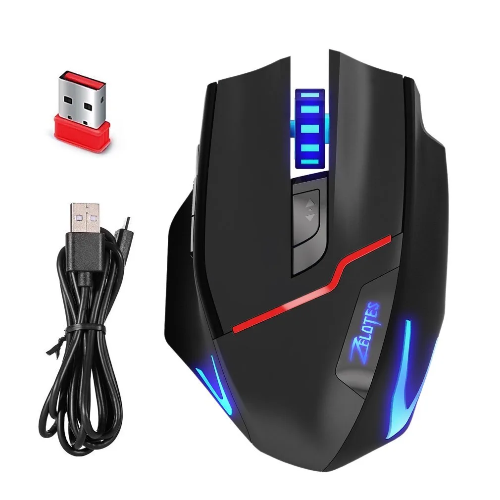 LUOM LUOM F18 Wireless Gaming Mouse 3200 DPI 7 Buttons Black — product photo