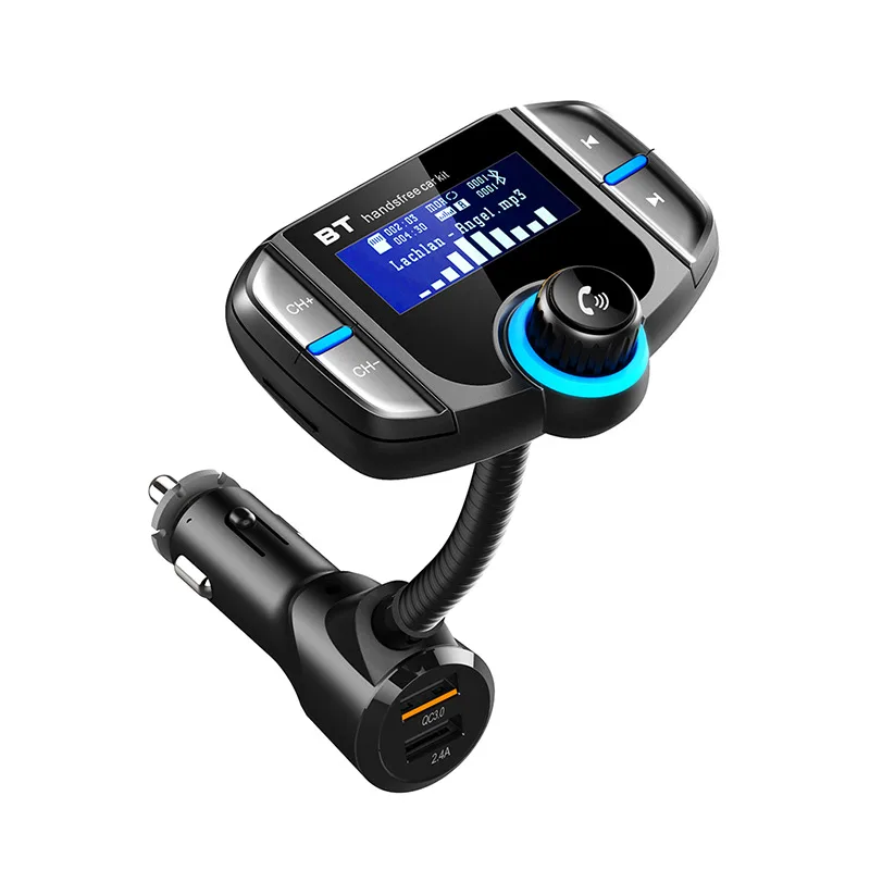 Jansicotek Jansicotek W-BT70 Bluetooth FM Transmitter car electronics accessory — product photo