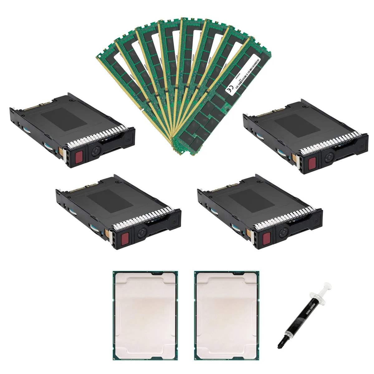 Intel Intel Xeon Gold 6132 14-Core 2.60 GHz Matched Pair 256GB DDR4 30.72TB SATA SSD — product photo