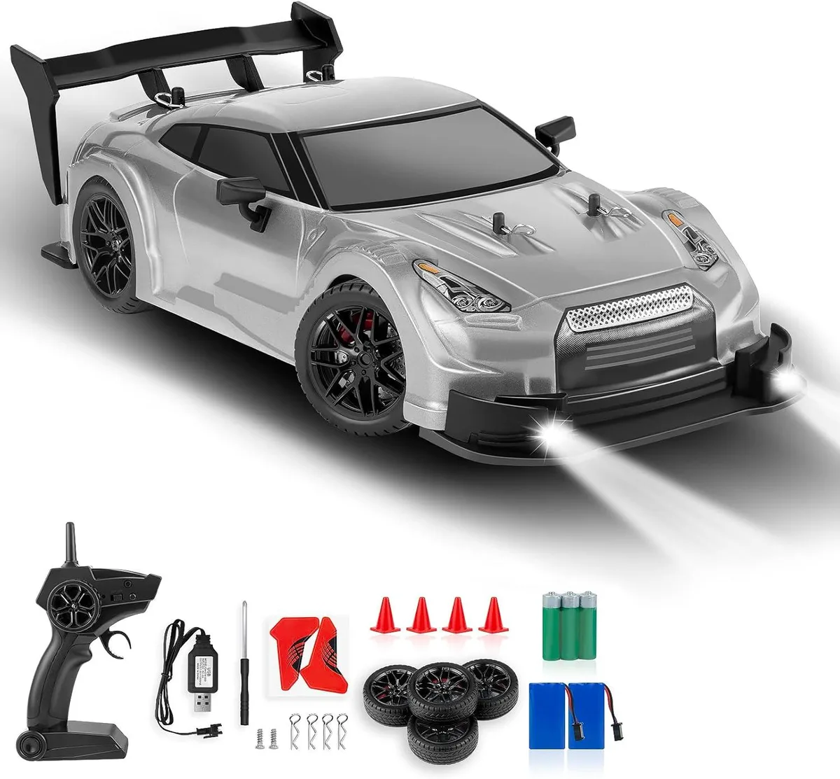 usbroway usbroway 1:16 4WD Drift Car 40km/h Silver rc vehicle — product photo