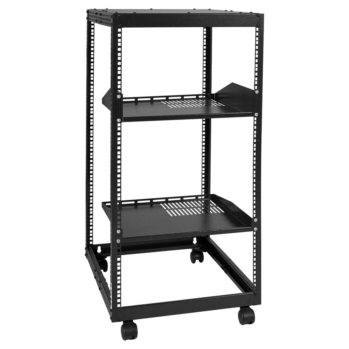 WUQ WUQ 20U 4-Post Open Frame Server Rack 23-40'' Adjustable Depth — product photo