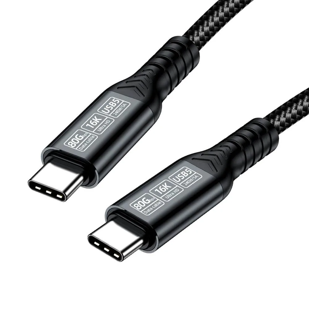 Fervit Fervit USB 5.0 80Gbps USB-C Male to Male Cable 200cm — product photo
