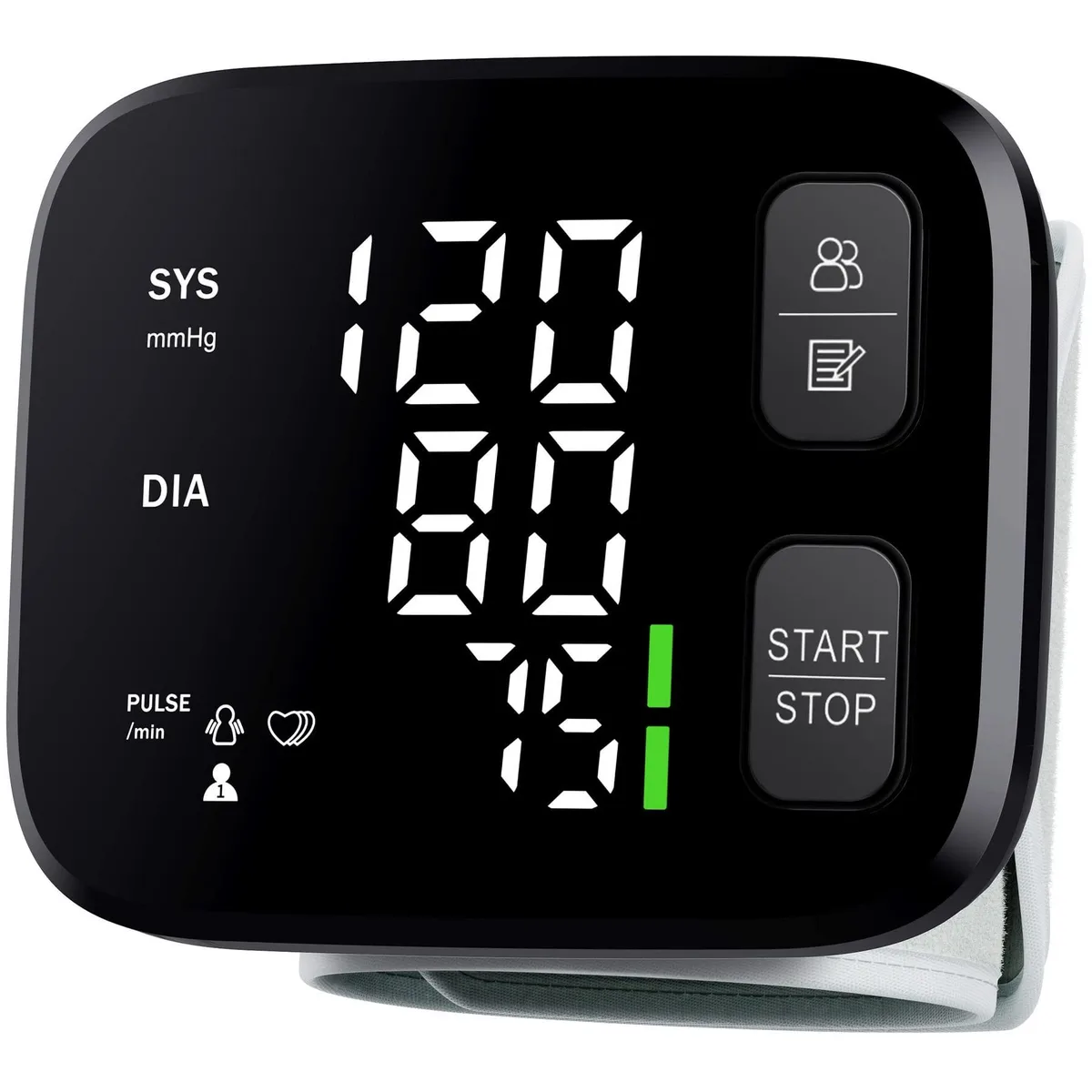  EC2WORLD W06 Blood Pressure Monitor 120x2 Memory 4.9-8.5in Cuff — product photo