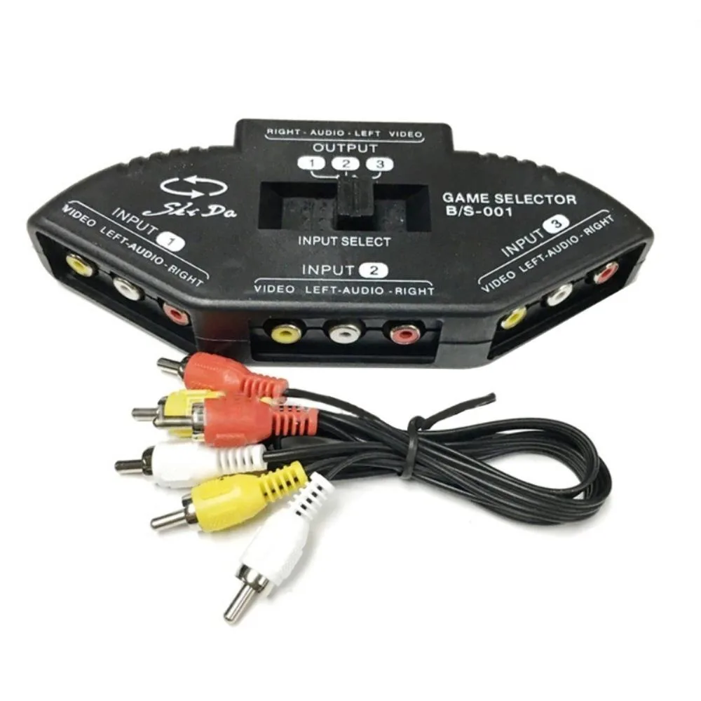 Ruth's sister Ruth's sister Internal Power Cable AV Switch Splitter 15x8cm Black — product photo