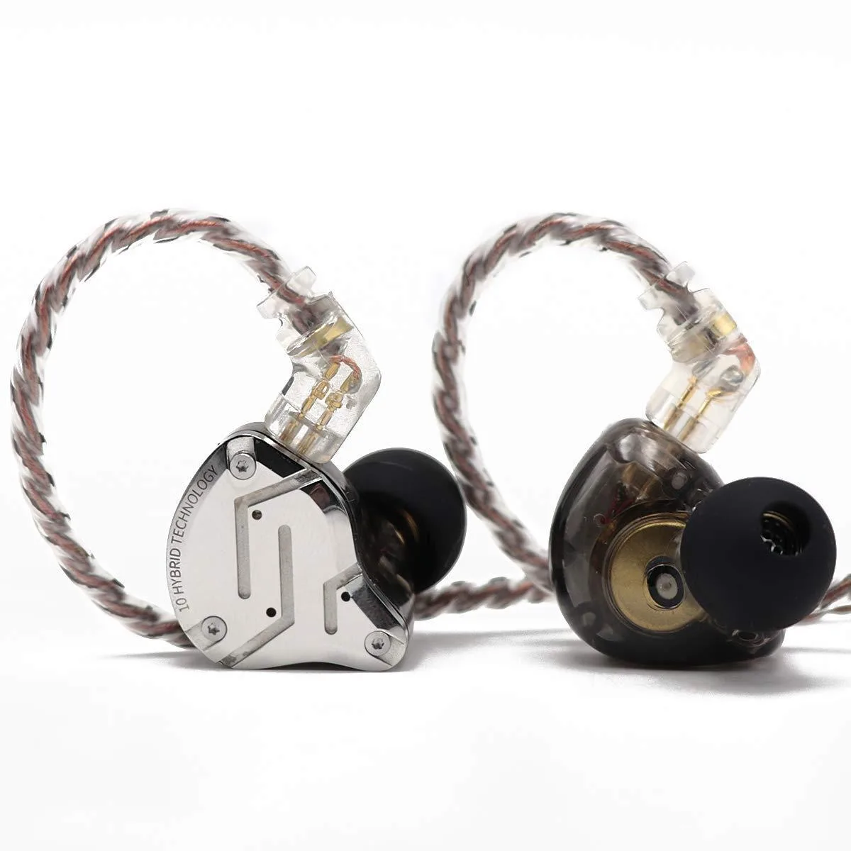 Linsoul KZ ZS10 Pro 4BA+1DD Hybrid IEM Black 3.5mm — product photo