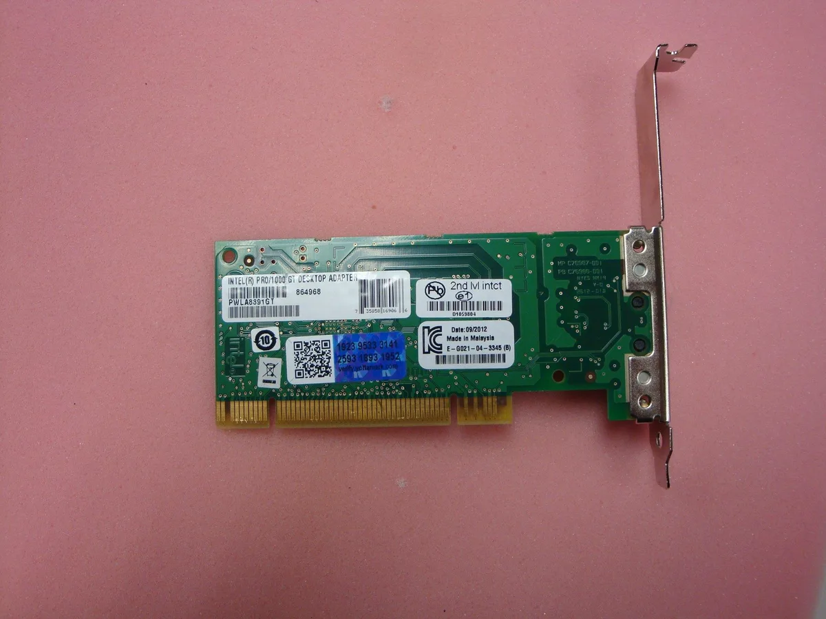 Intel Intel PRO/1000 GT Desktop Adapter PWLA8391GT network card — product photo