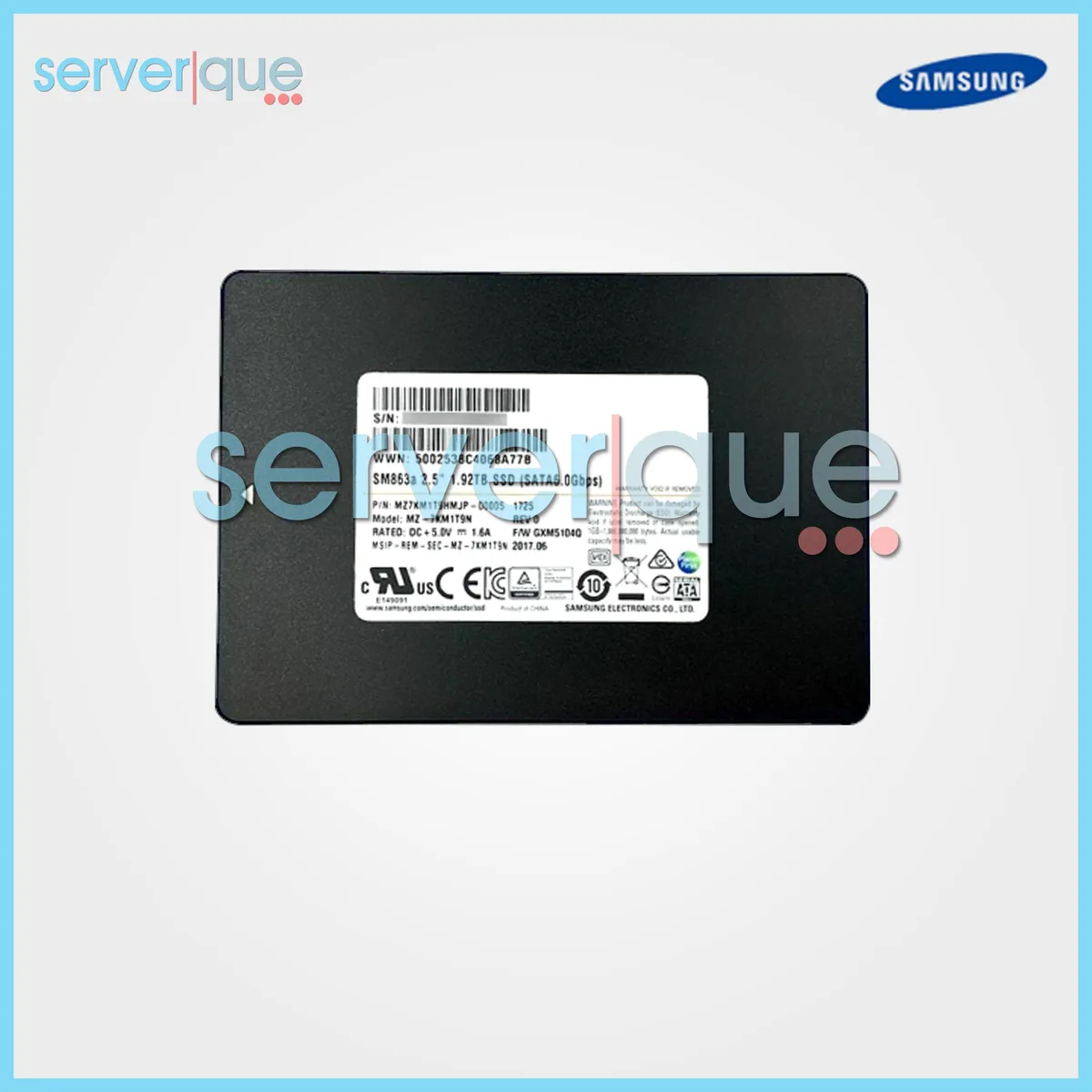 SAMSUNG SAMSUNG SM863a 1.92TB SATA 2.5" internal SSD — product photo