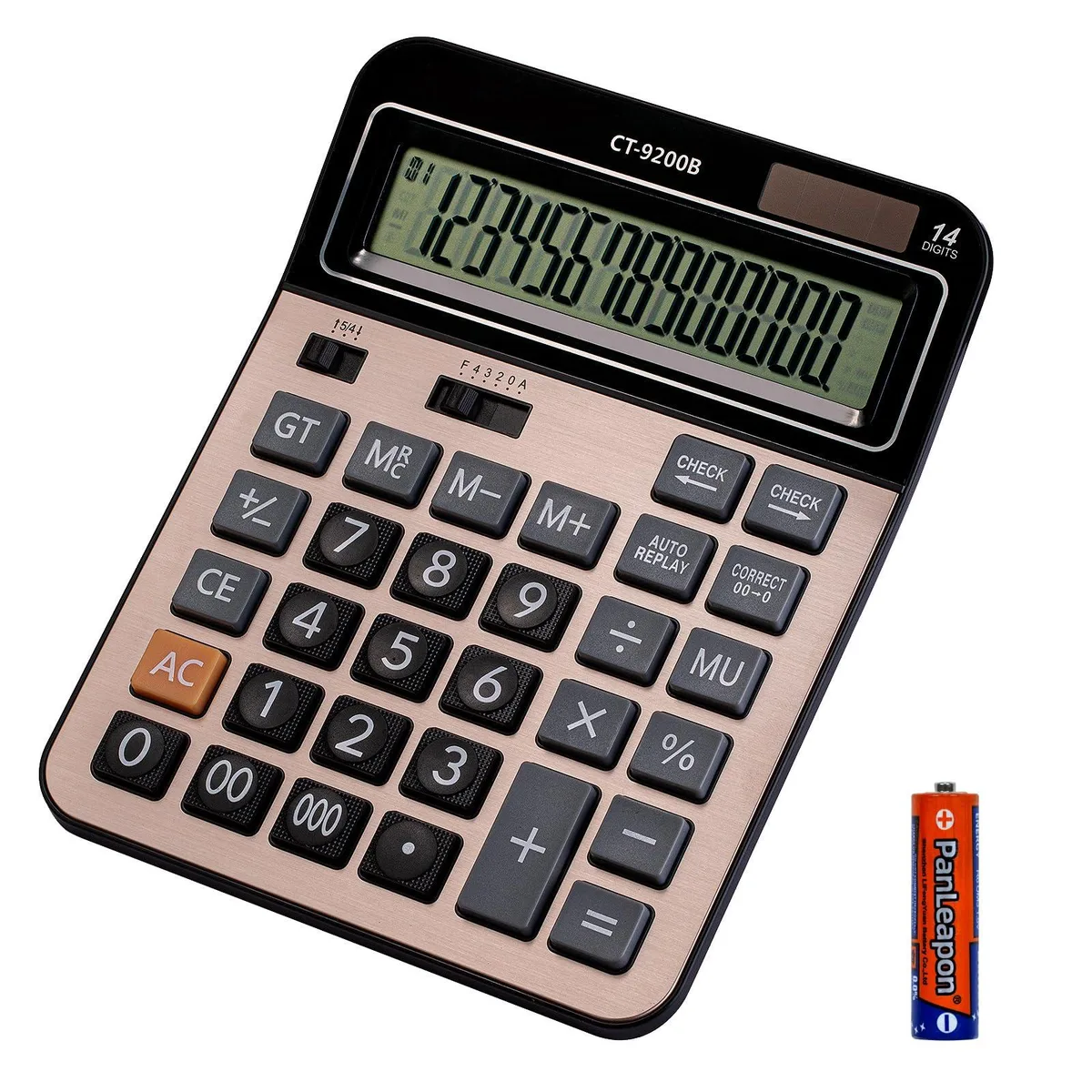  Large Electronic Calculator HY-9200B 14 Digit Solar Battery — product photo