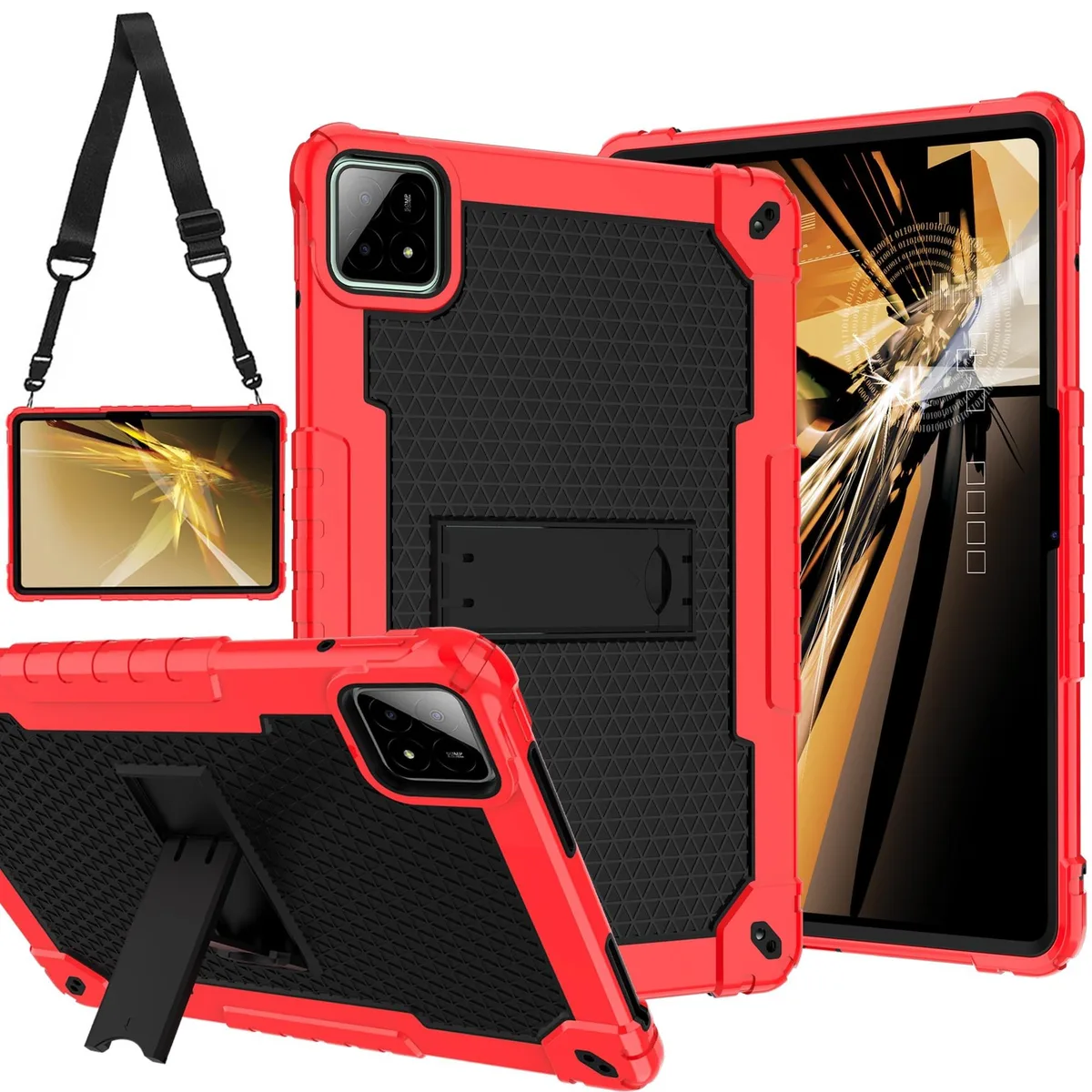GSM Outdoors GSM Outdoors 2 in 1 accessory for Xiaomi Pad 6S Pro 12.4 inch 2024 Red/Black — product photo
