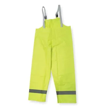 Condor Condor 4GE68 Hi-Vis Rain Bib Overall Polyester/PVC 29 in Inseam 36 in Waist 48 in ANSI Class E — product photo