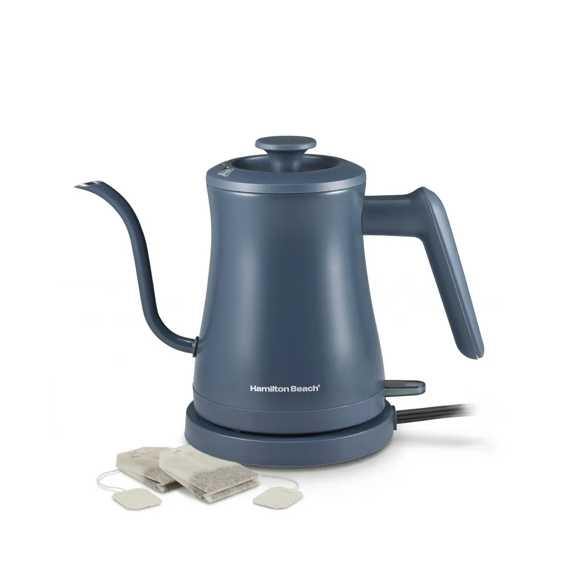  Hamilton Beach 41047 Compact 0.6 L Gooseneck Electric Kettle Kitchen Makeover Blue — product photo
