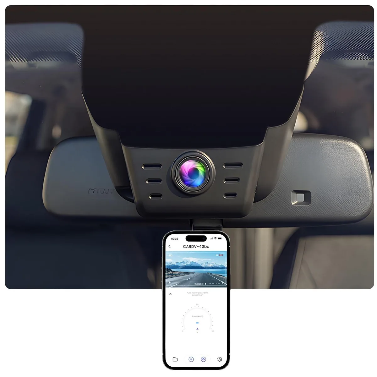 BoYata BoYata 4K Front Dash Cam for Honda CRV 2023-2025 mobile video — product photo