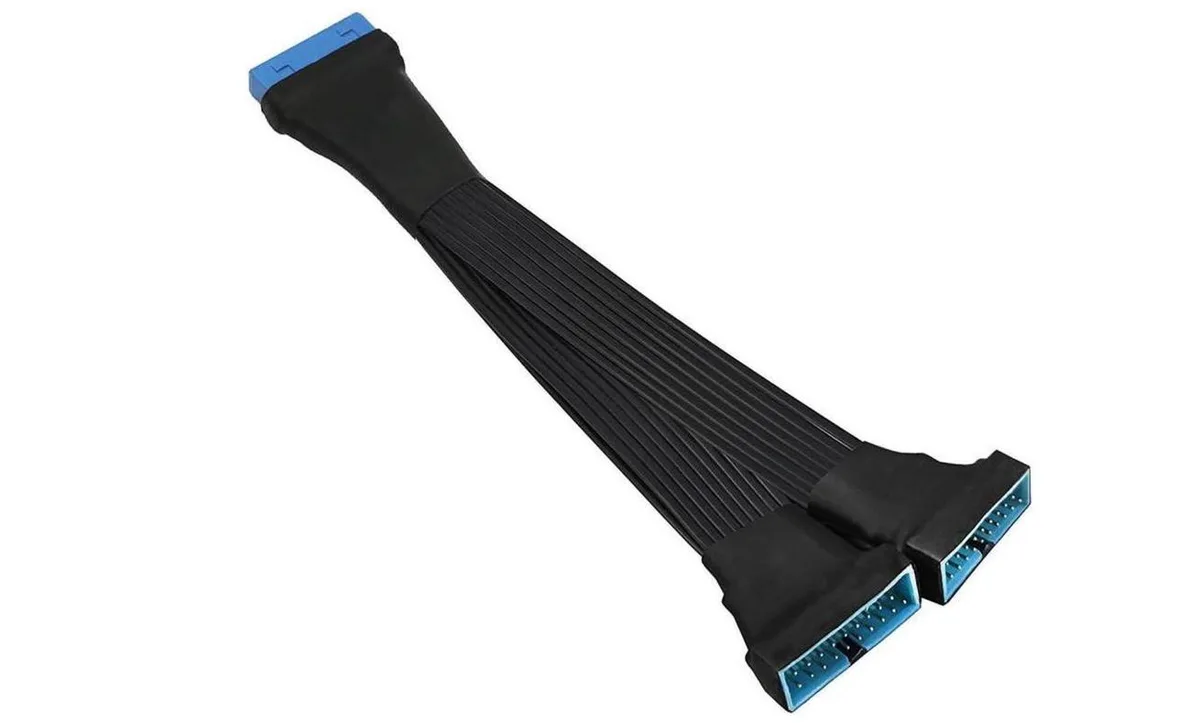 Aomoproing Aomoproing USB 3.0 19/20 Pin 1 to 2 Y Splitter Internal Extension Adapter 5.9 inch — product photo