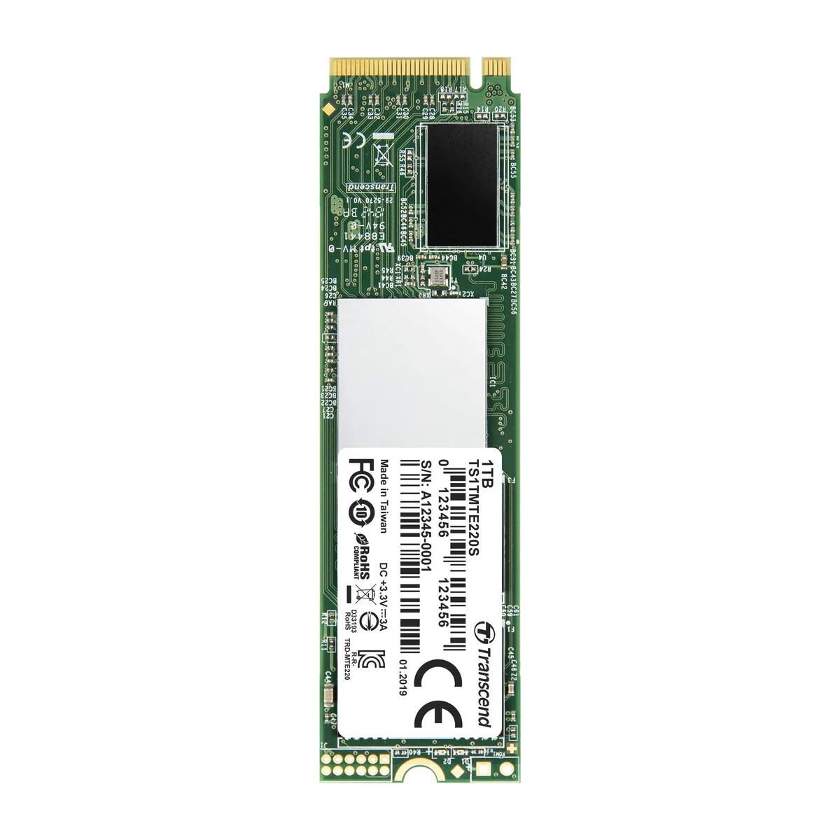 Transcend Transcend MTE220S 1TB internal SSD M.2 2280 PCIe 3.0 x4 — product photo
