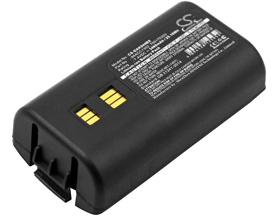 Centenex Electronics Centenex Electronics DS-CS-DAK944BX barcode scanner battery Li-ion 3.4 Ah 7.4 V 3400 mAh black — product photo