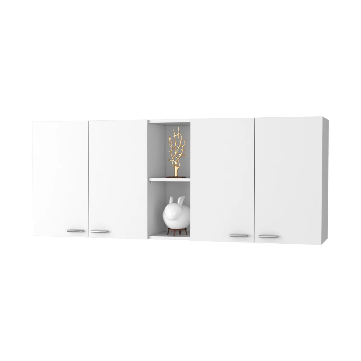 FM FURNITURE FM FURNITURE Winslow 150" Wall Cabinet 59" W White — product photo