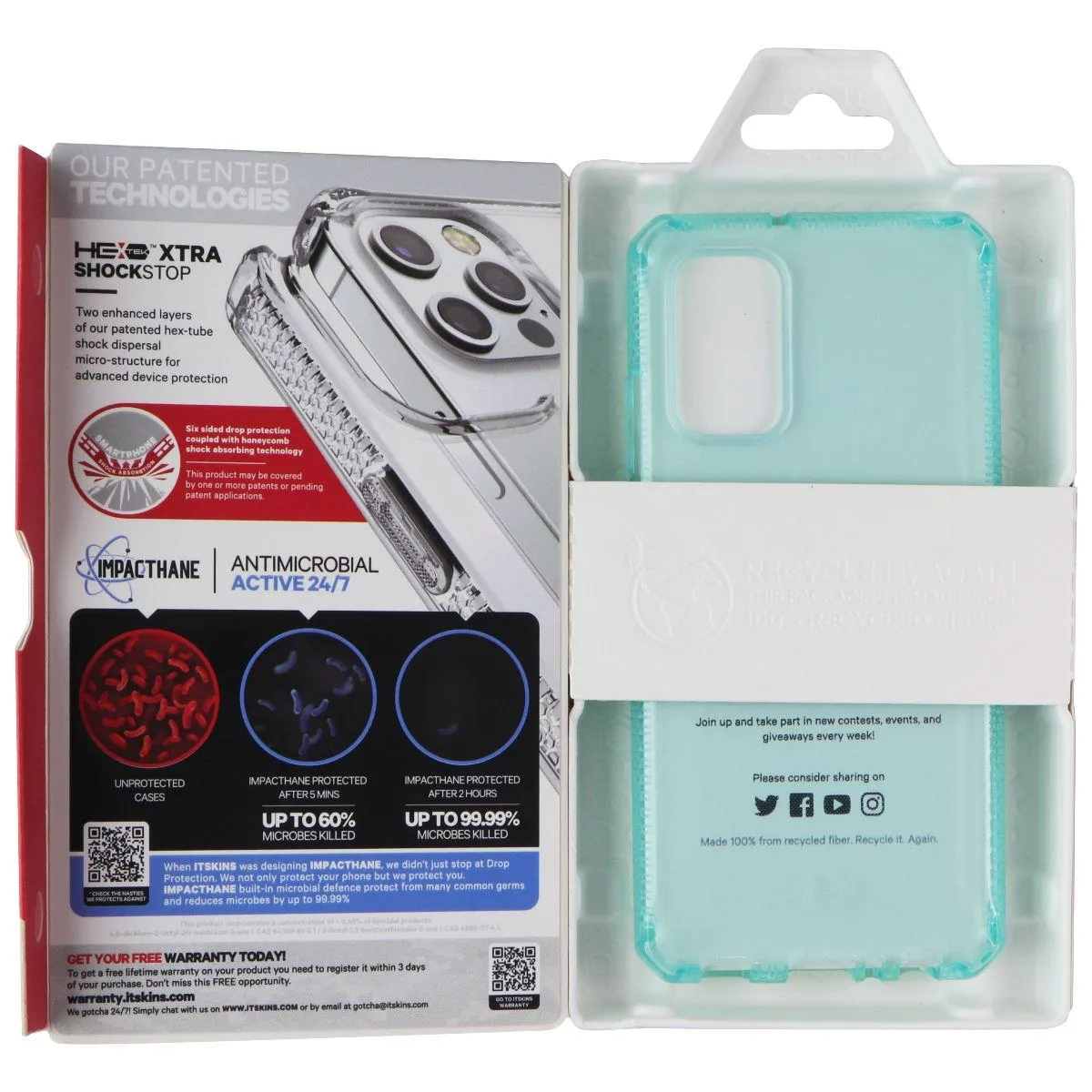 ITSKINS ITSKINS Spectrum Clear Case Samsung Galaxy A32 4G Light Blue — product photo