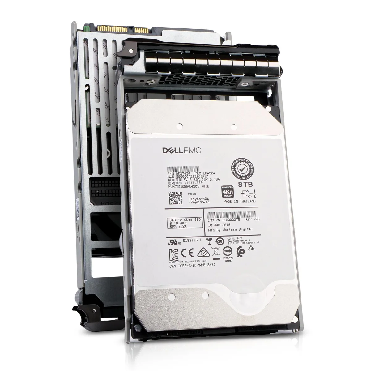 DELL DELL 118000275 8TB SAS 12Gb/s 7.2K RPM 256MB 3.5in internal hard drive — product photo