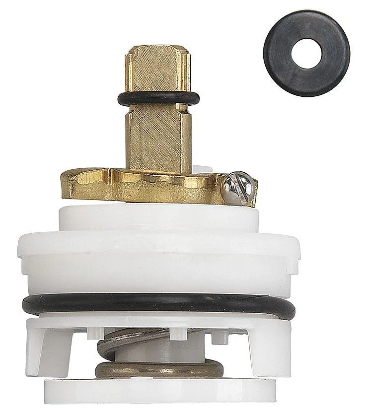 Brass thermostatic valve, cylindrical body, polished chrome finish