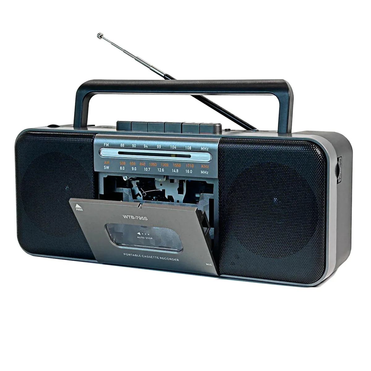 Wiithink Cassette Player Recorder AM/FM/SW Bluetooth USB/SD 10W Speaker 1.55kg — product photo