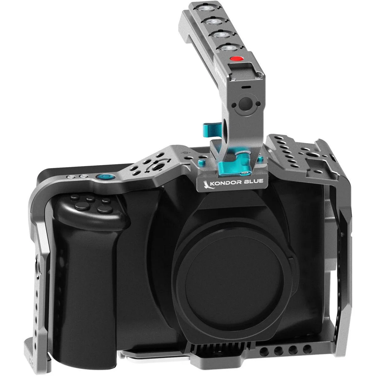 Kondor Blue Kondor Blue Full Camera Cage Top Handle Blackmagic Pocket 6K Pro Space Gray — product photo