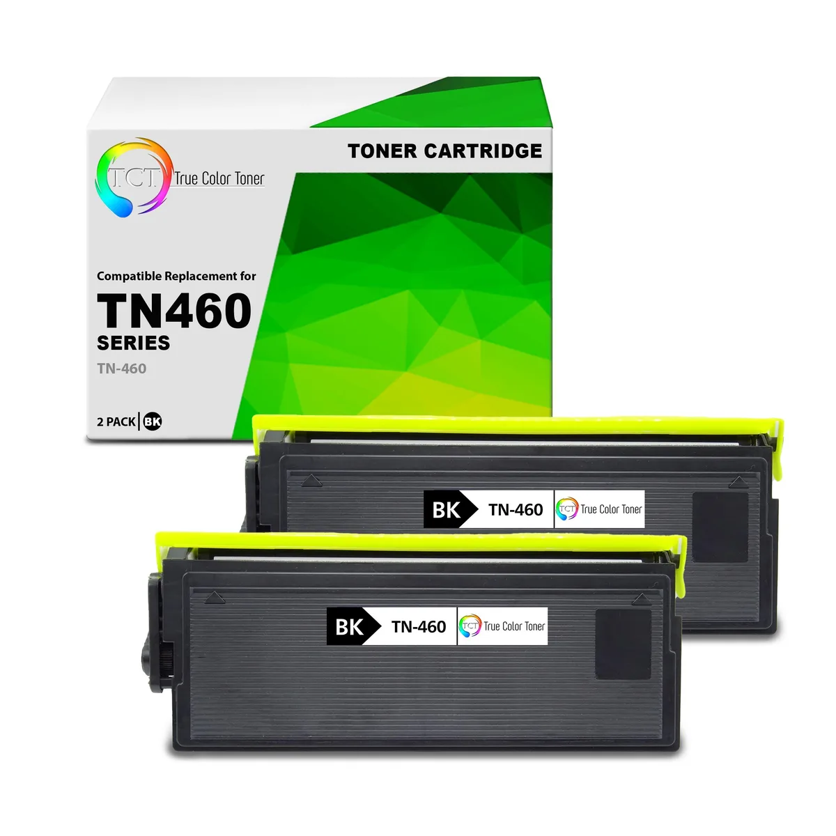 True Color Toner True Color Toner TN-460 Black Toner Cartridge 2 Pack 6000 Pages — product photo