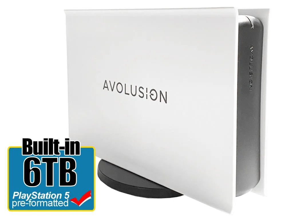 Avolusion Avolusion PRO5X-WH-6TB-PS5 6TB USB 3.0 internal hard drive — product photo