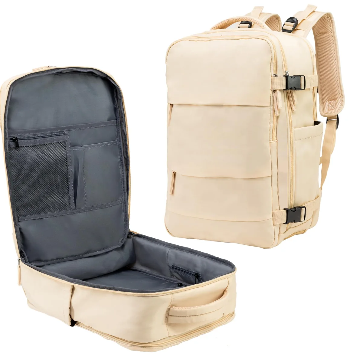 ALSEYE ALSEYE 2 in 1 Accessories Beige 30l 15.6 16 inch Laptop — product photo