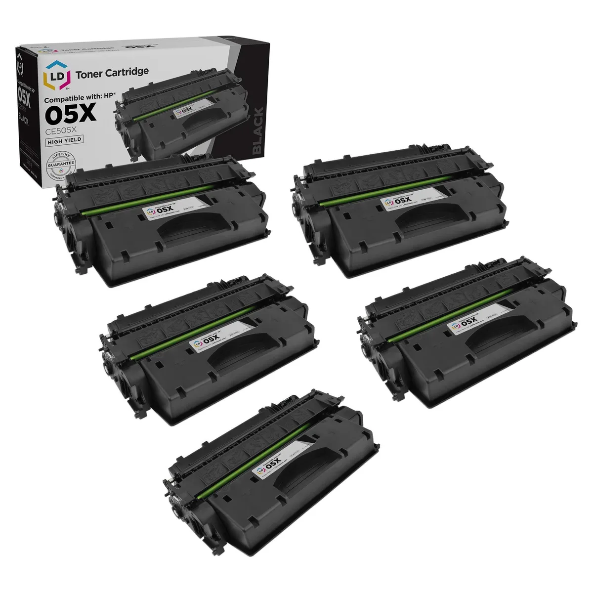 LD Products LD Products CE505X Compatible Toner Cartridge Black 5-Pack — product photo