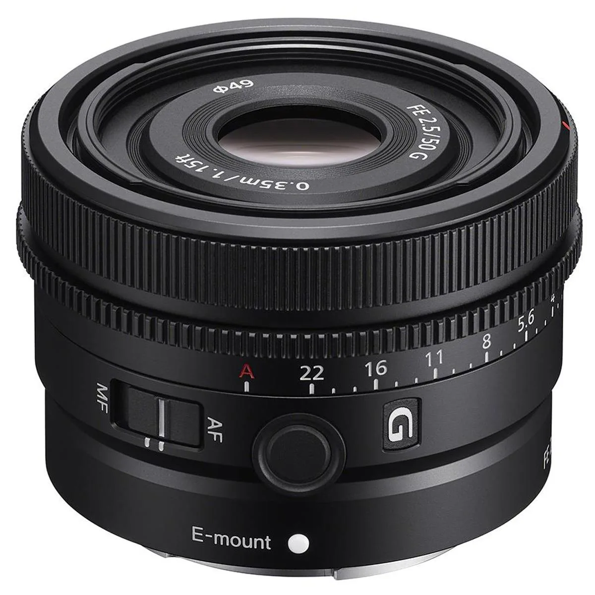 Sony Sony FE 50mm f/2.5 G Full-Frame Ultra-Compact camera lens — product photo