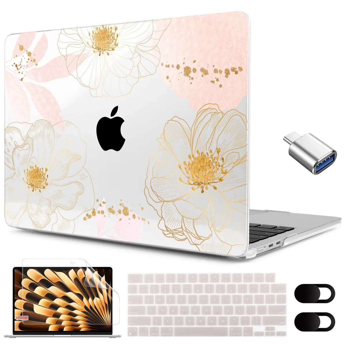 Astro Gaming Astro Gaming MacBook Air 15.3 Case Kit Tropical Pink Flowers — product photo
