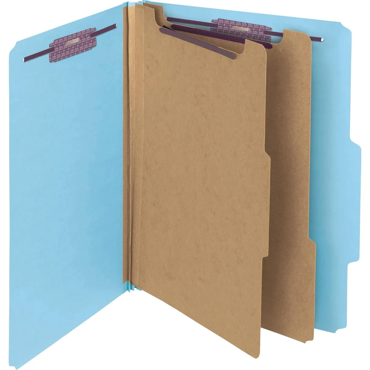 Smead 14204 Pressguard classification folder with coated fasteners and dividers