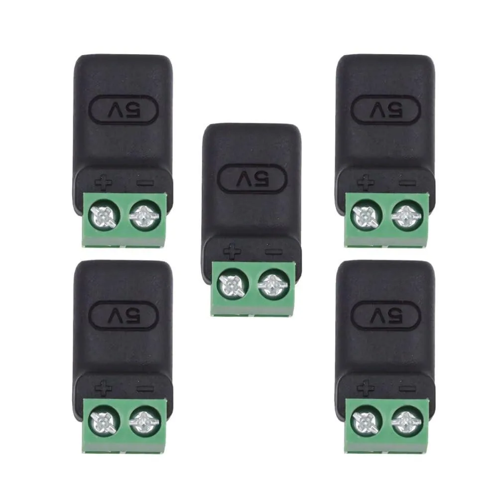Vszerda Vszerda CN-044-TC002-XY USB-C to 2-Pin Solderless Adapter 5pcs Green — product photo