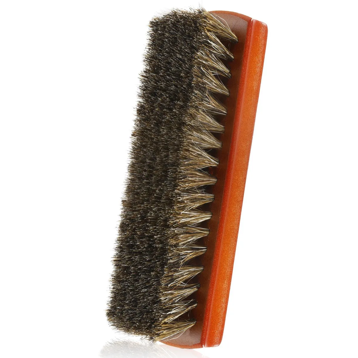 REAL HOME Innovations XIESHUA-PDH-003 Horsehair Shoe Brush 7" × 1.7" shoe protectant — product photo