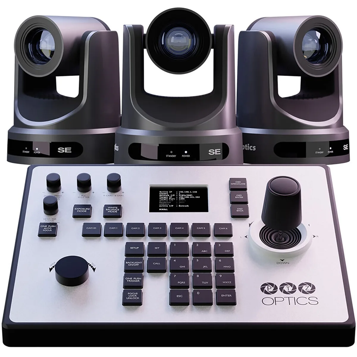 PTZOptics PTZOptics Producer SE Kit 3x Move SE 20x PTZ Camera PT-JOY-G4 Controller Gray — product photo