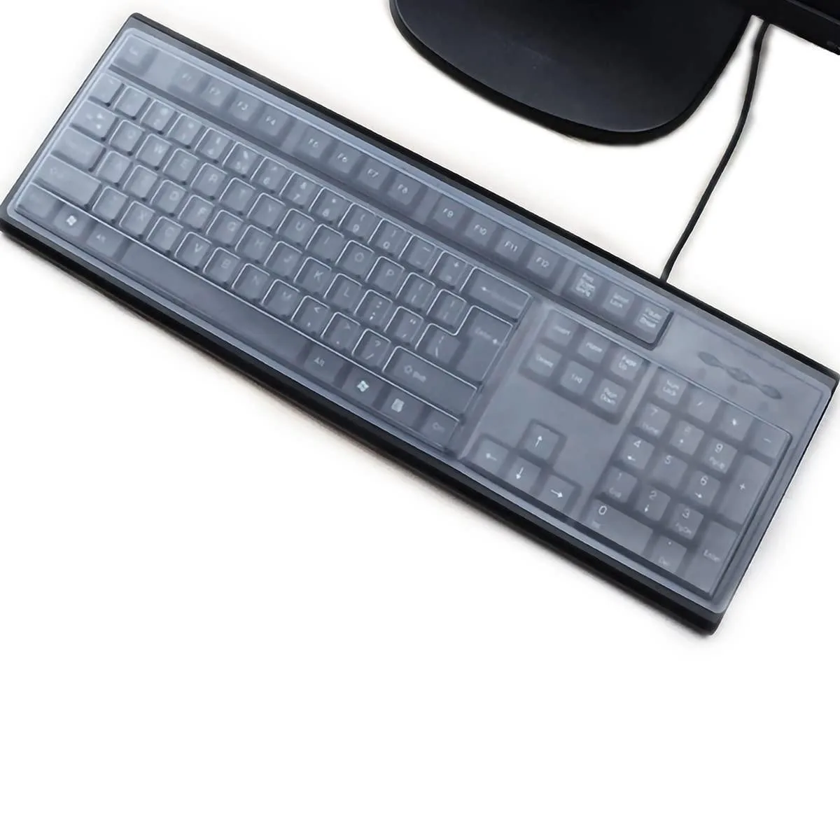  MUBUY-GOL Clear Silicone Keyboard Cover 2 Pack 447mm x 131mm 104/107 Keys — product photo