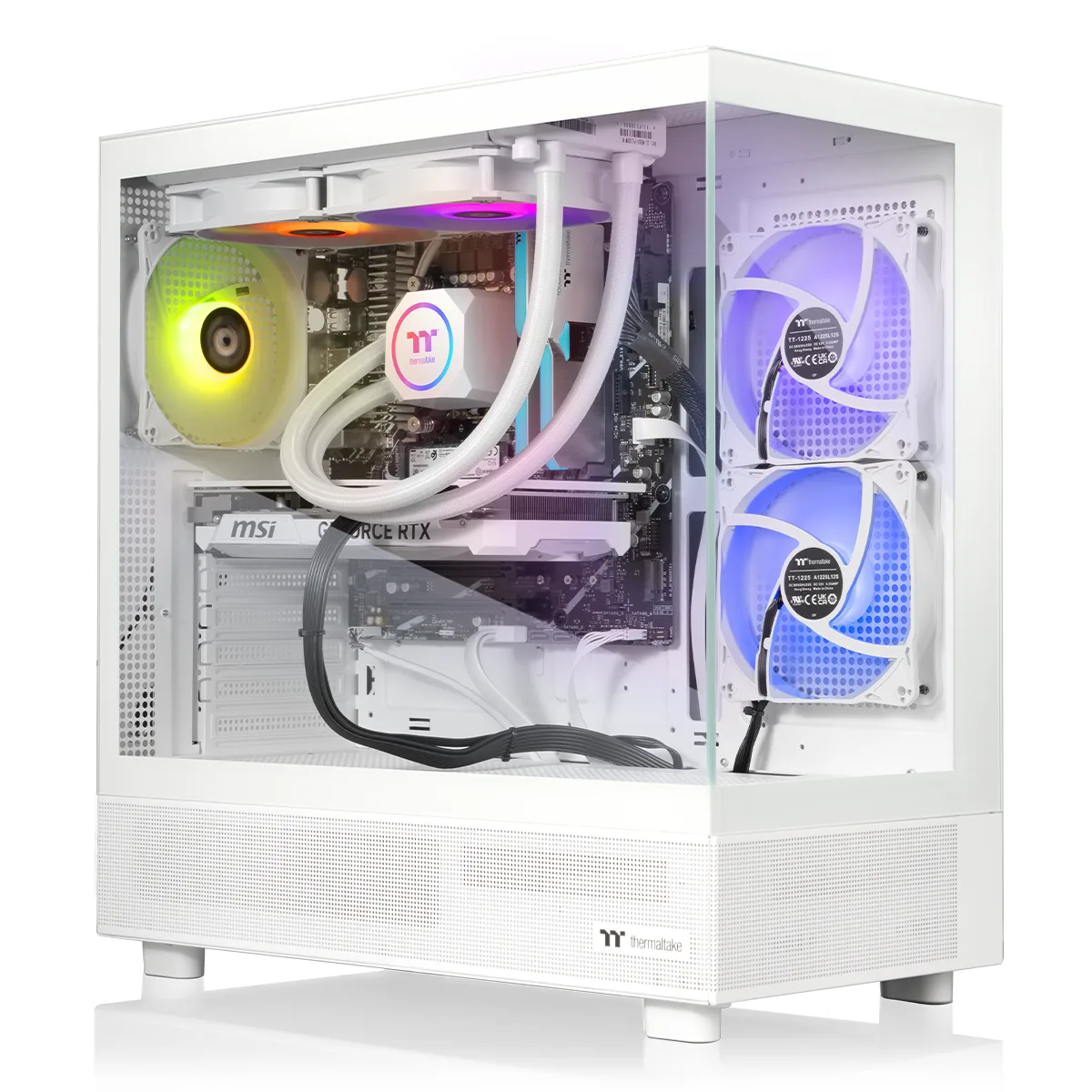 Thermaltake Thermaltake V27S-B850-57T-LCS gaming PC Ryzen 7 7800X3D 32GB DDR5 RTX 5070 Ti 2TB NVMe — product photo