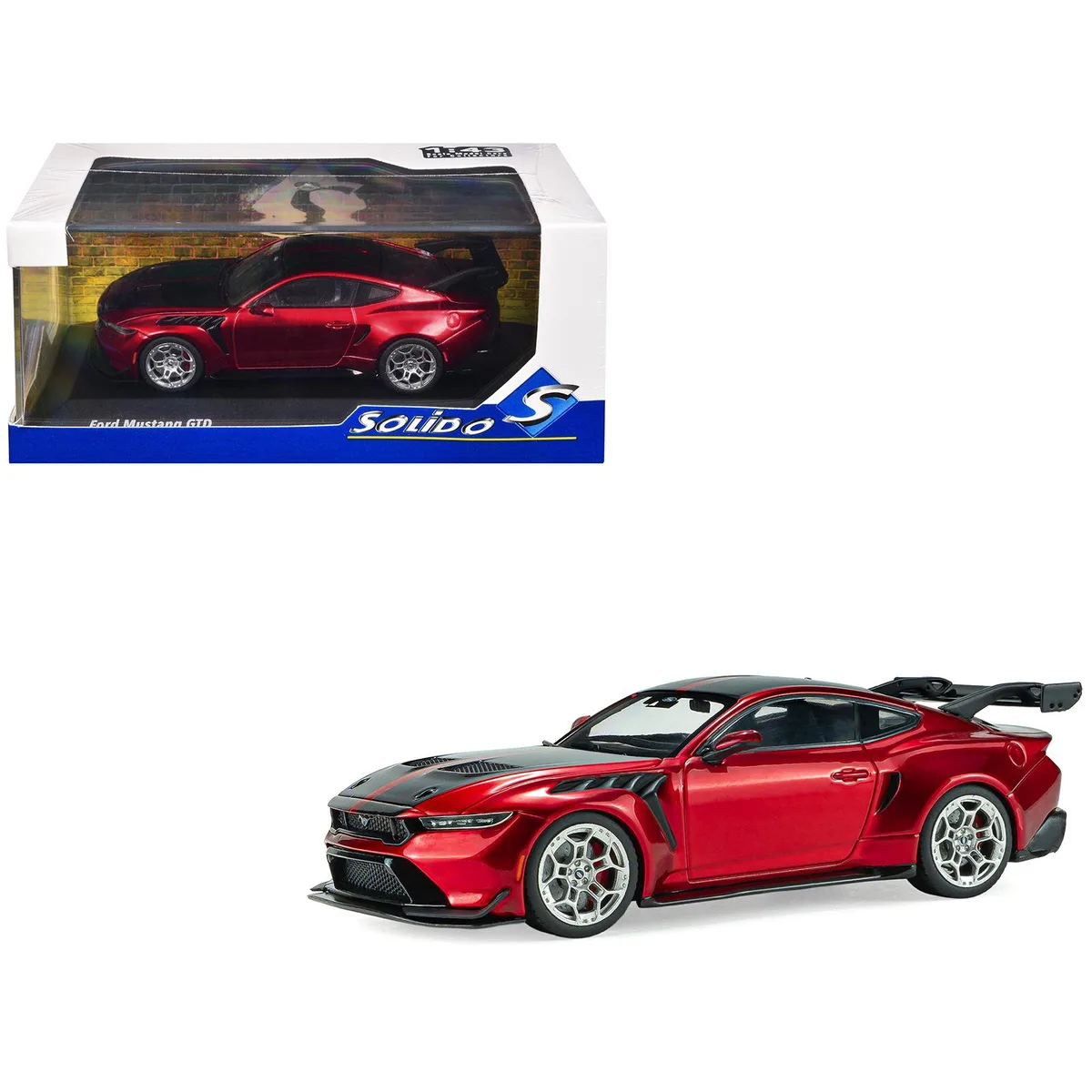 Solido Solido 2025 Ford Mustang GTD Chroma Flame Red 1/43 Diecast Hobby Collectible — product photo