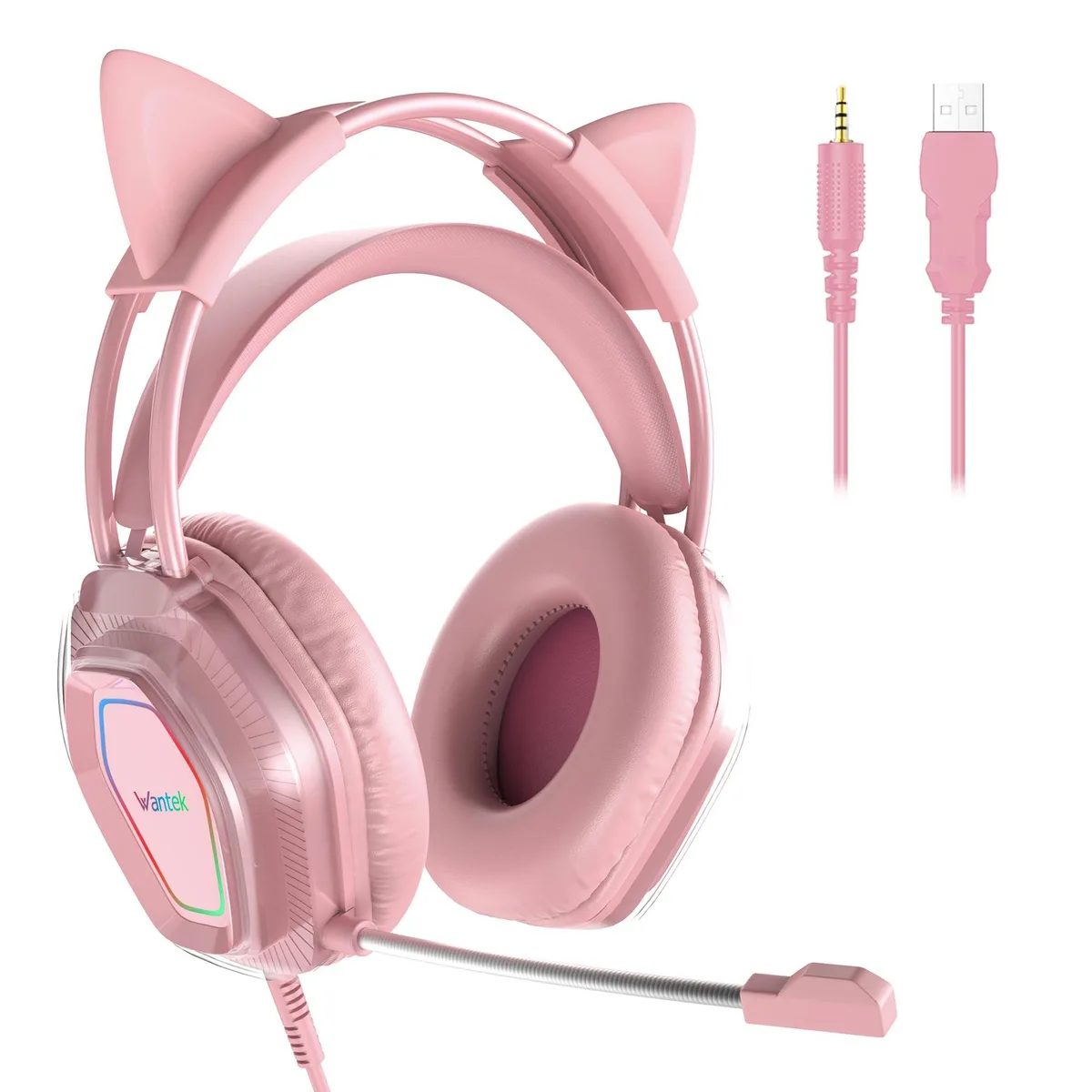  PHILIPS WFL900/H Cat-Ear Gaming Headset 50mm 3.5mm Pink 400g — product photo