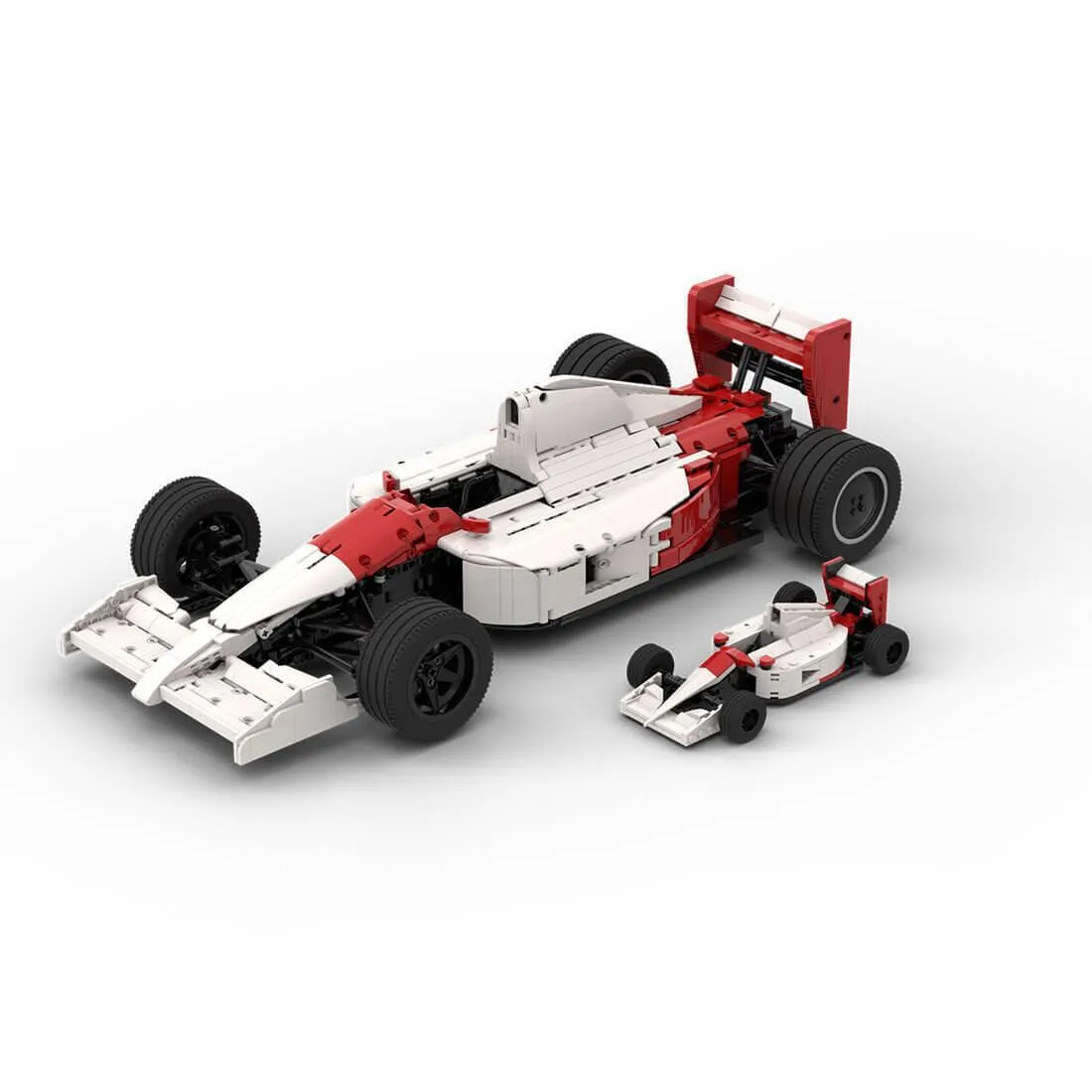 ZITIANYOUBUILD ZITIANYOUBUILD MOC-180921+MOC-172935 Racing Car 1:8 + 1:24 Scale 3099 Parts — product photo