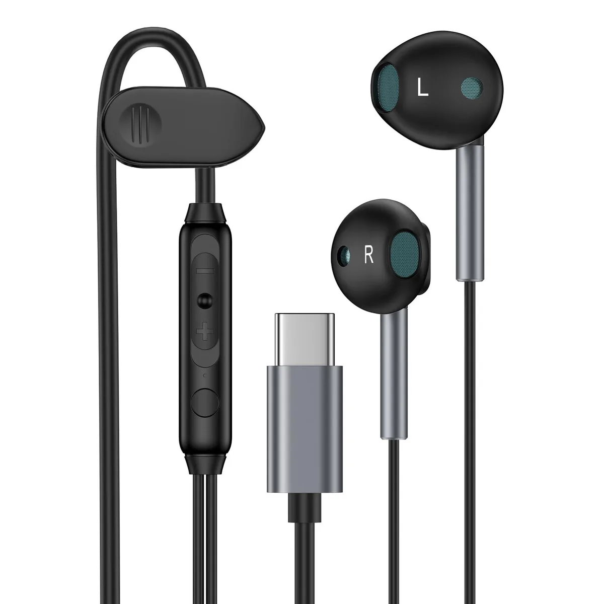 No Sew No Sew M55 USB-C In-Ear Headphones Black — product photo