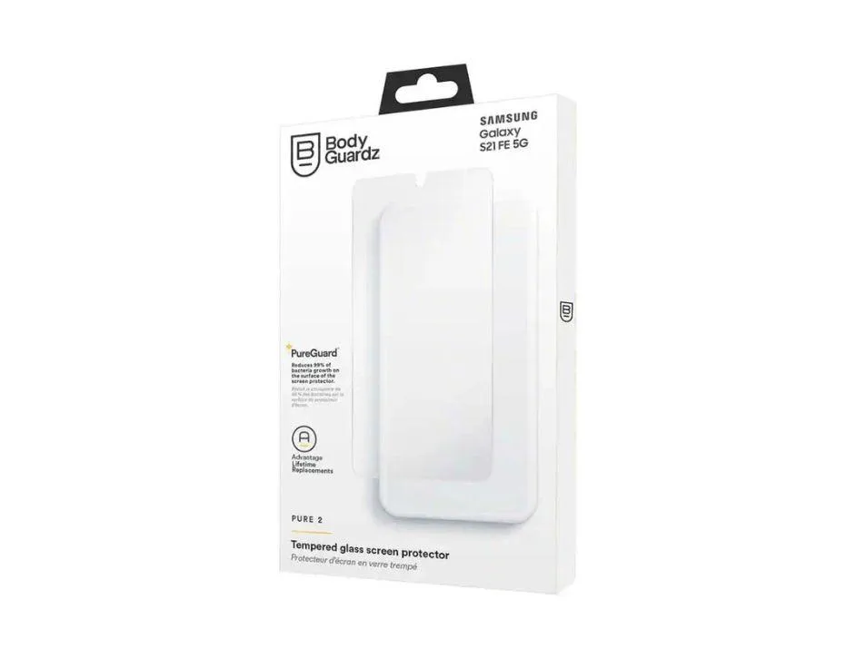 Body Guard Body Guard Pure 2 Antimicrobial Tempered Glass Cover Samsung Galaxy S21 FE 5G — product photo