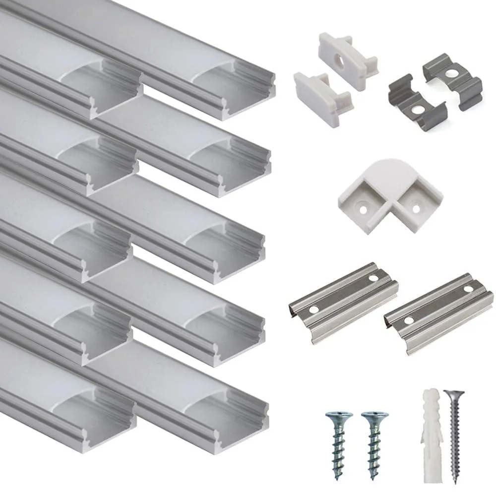  hunhun CH-01-10 10-pack 1 m U-shape LED aluminium channel light fixture — product photo