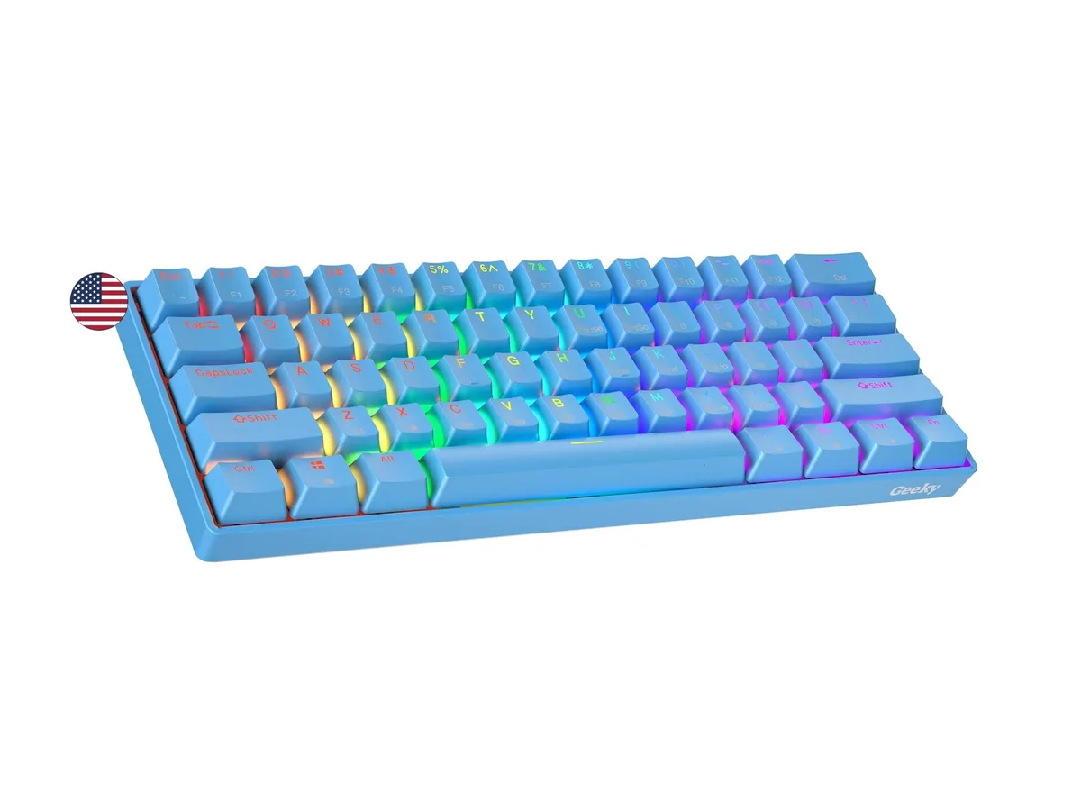 Redragon GK61 60% Hot Swappable Mechanical Gaming Keyboard Brown Switches — product photo