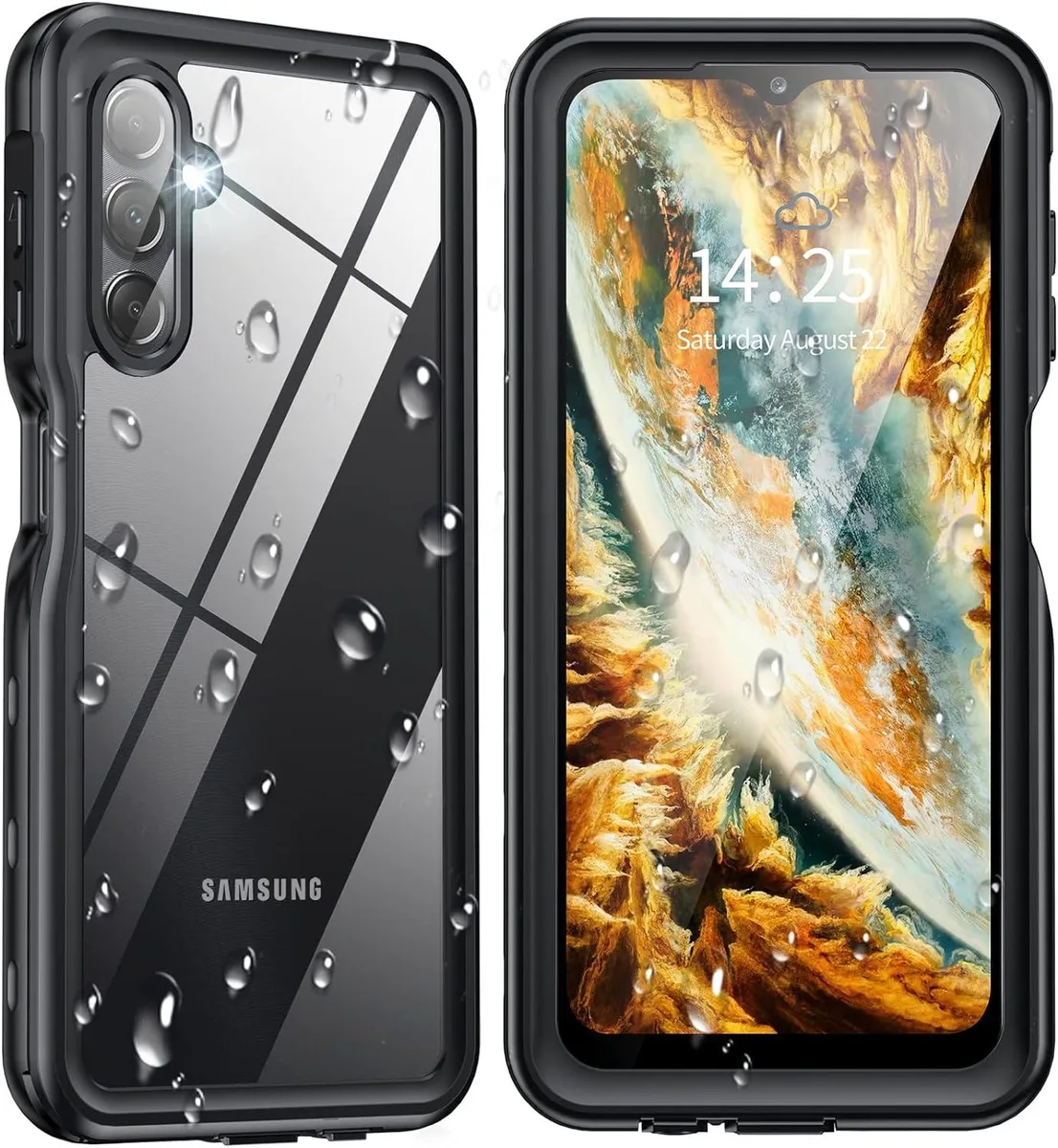 BONAEVER BONAEVER Waterproof Phone Case Samsung Galaxy A15 5G Black — product photo