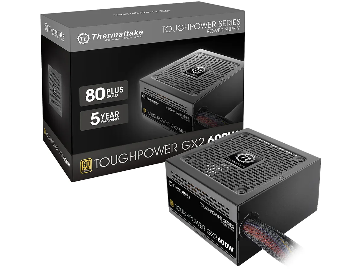 Thermaltake Thermaltake Toughpower GX2 Gold 600W power supply PS-TPD-0600NNFAGU-2 — product photo