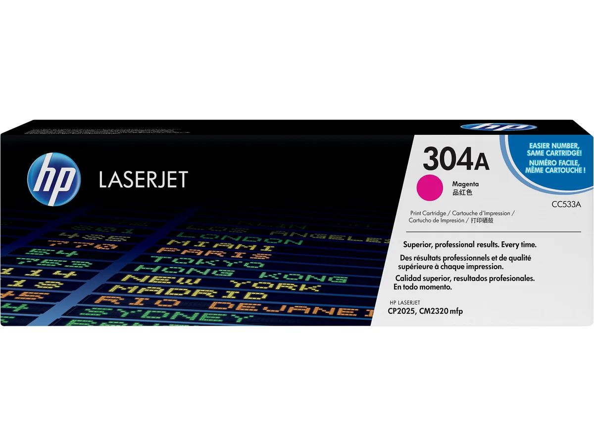 HP HP 304A Magenta Toner Cartridge CC533A 2800 Pages — product photo