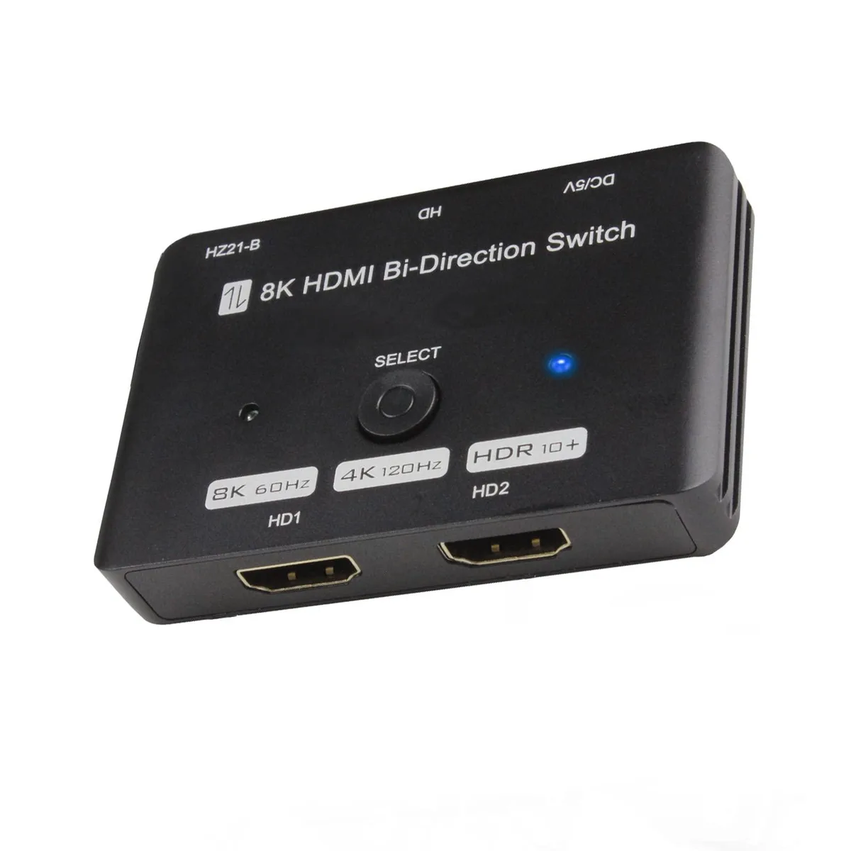 Vszerda Vszerda HZ21 HDMI 2.1 video switch 48Gbps 4K@120Hz 8K@60Hz 2K@144Hz 3 ports bidirectional — product photo