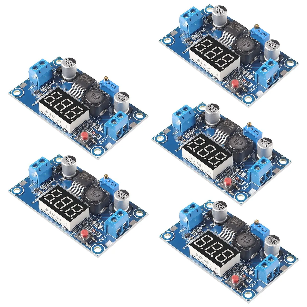 KEHIPI KEHIPI LM2596 5-Pack Buck Converter Power Adapter 40V 35V 3A 92% — product photo